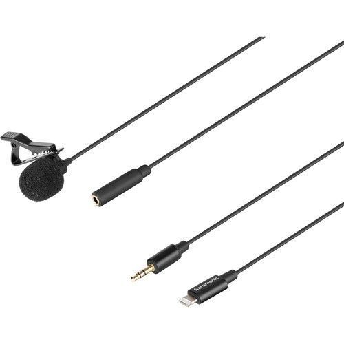  Saramonic LavMicro U1A Omnidirectional Lavalier Microphone with Lightning Connector for iOS Devices (6.5' Cable)