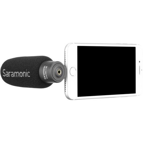  Saramonic SmartMic+ Di Compact Directional Microphone with Lightning Plug for iOS Mobile Devices