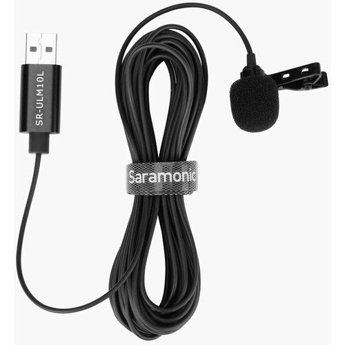  Saramonic SR-ULM10L Omnidirectional USB Lavalier Microphone (19.7' Cable)