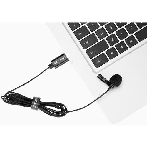  Saramonic SR-ULM10L Omnidirectional USB Lavalier Microphone (19.7' Cable)