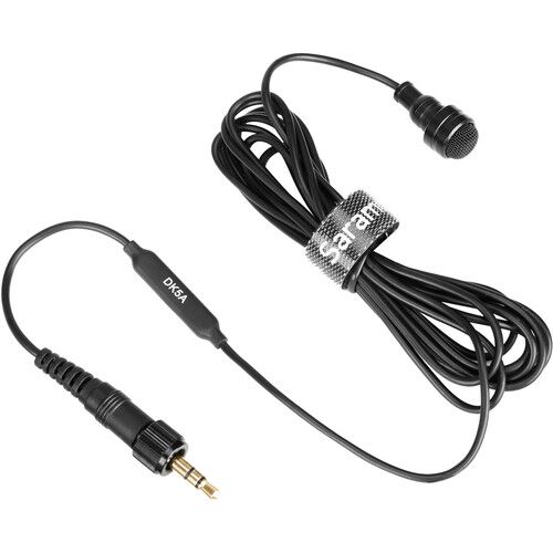  Saramonic DK5A Professional Water-Resistant Omnidirectional Lavalier Microphone for Saramonic, Rode, Sennheiser, Senal, Azden, and BOYA Transmitters (Locking 3.5mm Connector)