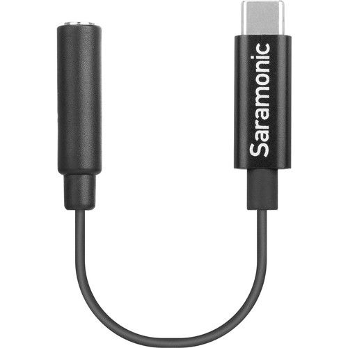  Saramonic SR-C2003 3.5mm TRS Female to USB-C Adapter Cable for Mono/Stereo Audio to USB-C Device (3