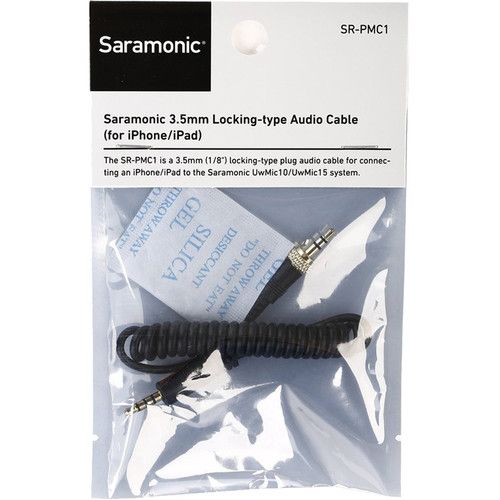  Saramonic SR-PMC1 iPhone/iPad Locking 3.5mm Output Connector Cable