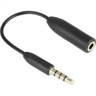 Saramonic SR-UC201 3.5mm TRS Female to 3.5mm TRRS Male Adapter Cable for Smartphones (3