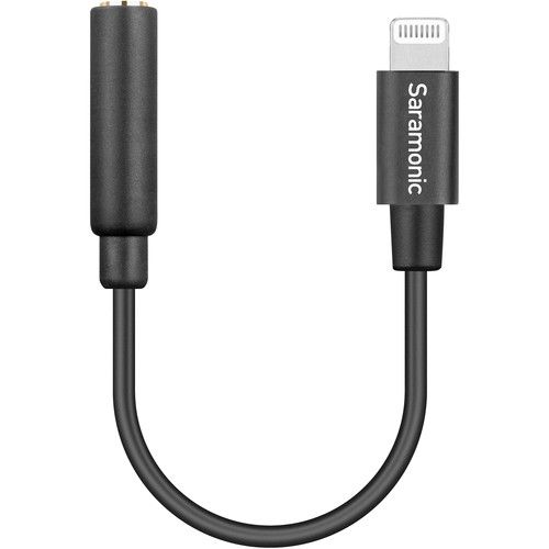  Saramonic SR-C2002 3.5mm TRRS Female to Lightning Adapter Cable for Audio to/from iPhone (3