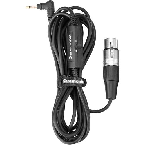  Saramonic SR-XLR35 XLR Female to 3.5mm TRRS Microphone Adapter Cable for DSLR Cameras and Smartphones (10')