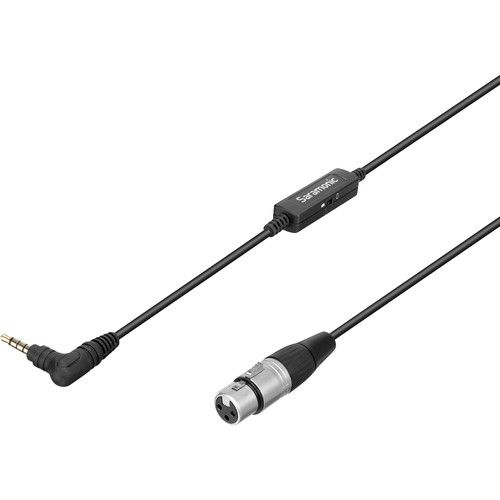  Saramonic SR-XLR35 XLR Female to 3.5mm TRRS Microphone Adapter Cable for DSLR Cameras and Smartphones (10')