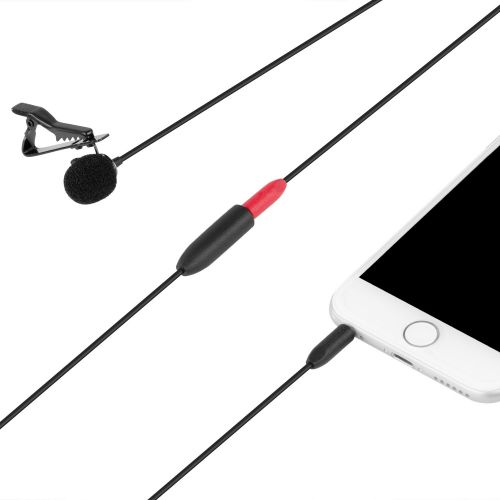  Saramonic Lavalier Clip-On Microphone for Smartphone with 4M Extension Cable Professional Video Microphone (SR-LMX1+)