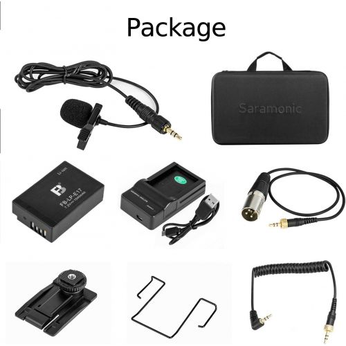  Saramonic VmicLink5 Camera-Mount Digital Wireless Microphone System with 3 Bodypack Transmitters and Lavalier Mics