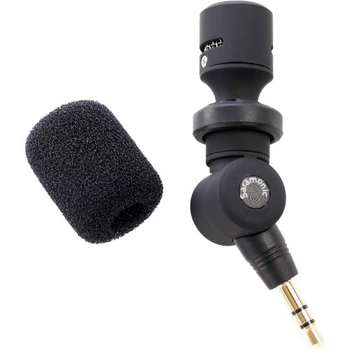  Saramonic SR-XM1 3.5mm TRS Omnidirectional Microphone Plug Play Mic for DSLR Cameras, Camcorders, Gopro Vlogging, YouTube, Video Recording