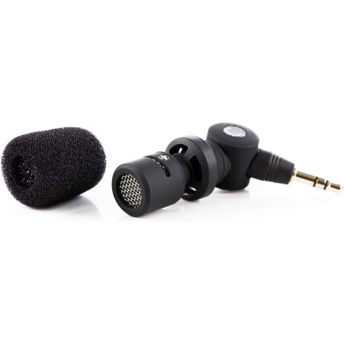  Saramonic SR-XM1 3.5mm TRS Omnidirectional Microphone Plug Play Mic for DSLR Cameras, Camcorders, Gopro Vlogging, YouTube, Video Recording