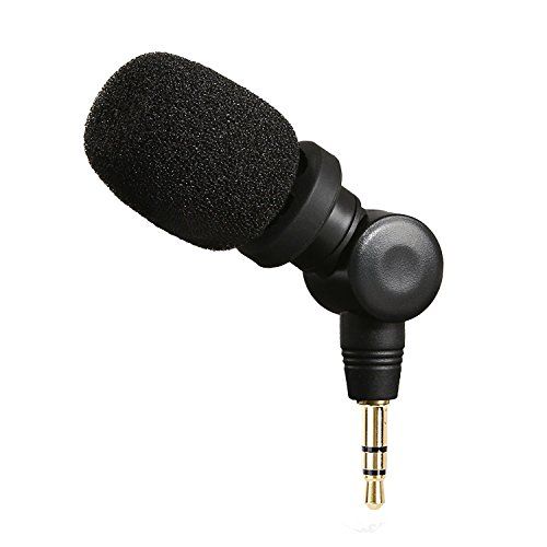  Saramonic XM1 3.5mm TRS Omnidirectional Microphone for DSLR Cameras, Plug and Play Mic for Camcorders