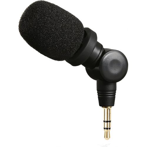  Saramonic XM1 3.5mm TRS Omnidirectional Microphone for DSLR Cameras, Plug and Play Mic for Camcorders