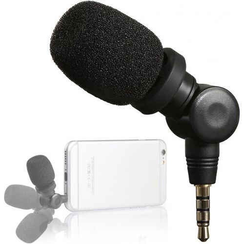  Saramonic SmartMic Mini Condenser Flexible Microphone for Smartphones,Vlogging Microphone for iPhone and YouTube Video, Mic for iOS Apple iPhone iPad and Android Phone