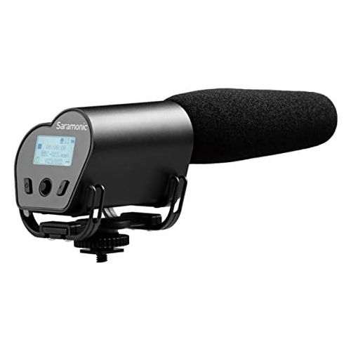  Saramonic VMIC Recorder Super-Cardioid Video Microphone with Built-in Audio Recorder for DSLR Cameras