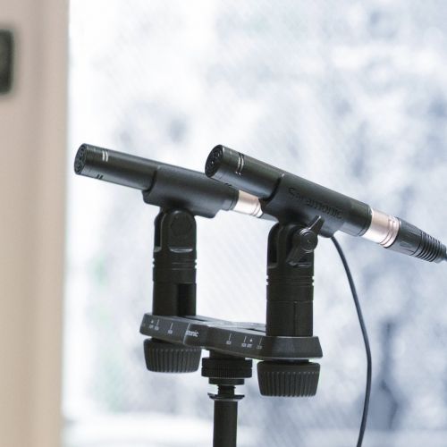  Saramonic Paired Acoustic Studio Condenser Microphones with Adjustable Mount Professional Video Microphone (SR-M500)