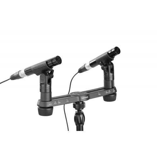  Saramonic Paired Acoustic Studio Condenser Microphones with Adjustable Mount Professional Video Microphone (SR-M500)