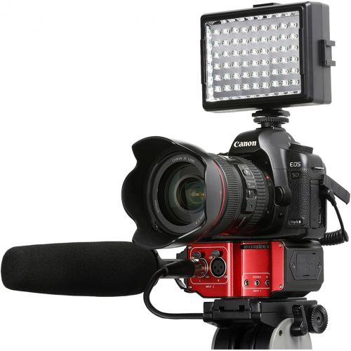  Saramonic SR-PAX2 Audio Mixer Preamplifier Two XLR and Two 3.5mm Jack for DSLR & Mirrorless & Blackmagic Design Pocket Cinema Cameras