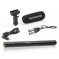 Saramonic SR-TM1 3 Pin XLR Input Cardioid Shotgun Microphone with Phantom Power for Sony XR160E CX350E FDR-AX1E Panasonic Canon LEGRIA HF R76 XC10 EOS C300 Camcorders (with Bracket