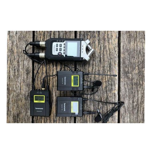  Saramonic UwMIC9 96-Channel Digital UHF Wireless Dual Lavalier Microphone System, Includes 2x TX9 Bodypack Transmitter and RX9 Portable Receiver