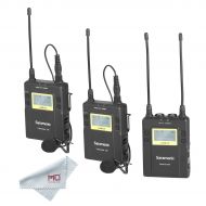 Saramonic UWMIC9 RX9 + TX9 + TX9, 96-Channel Digital UHF Wireless Dual Lavalier Microphone System for PRO camera, DSLR, Camcorder, Smartphone