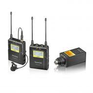 Saramonic UWMIC9 UHF Wireless Lavalier + XLR Transmitter Microphone System with Bodypack Transmitter + Lav Mic, XLR Plug-inTransmitter, Receiver, Shoe Mount, XLR3.5mm Outputs Inte