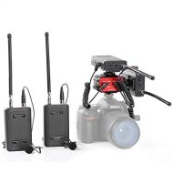 Saramonic SR-WM4C DSLR Bundle Wireless Lavalier Microphone System Two Transmitters and Two Receivers with Saramonic Audio Mixer SR-AX100 for Interviewing DSLR Camera Camcorders