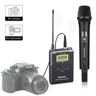 Saramonic SR-UwMic15A(HM15+RX15) Wireless Handheld Microphone Transmitter and Receiver System for for Canon 5D II5D III, Canon 6D, Panasonic GH5GH4, Camcorder,Portable Recorder