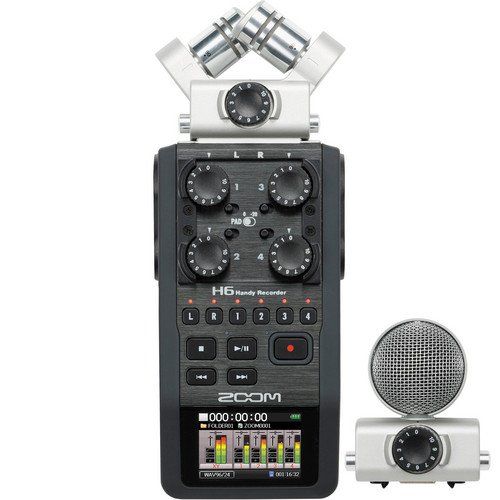  Saramonic UWMIC9 RX9 + TX9 + TX9, 96-Channel Digital UHF Wireless Dual Lavalier Mic System with Zoom H6 Handy Recorder with Interchangeable Microphone System