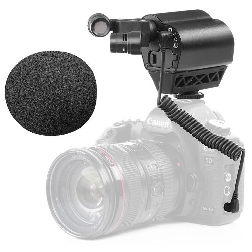  Saramonic VMIC Stereo Video Microphone X-Y Pattern Cardioid Camera Vlog Shotgun Mic for DSLR Cameras Nikon Canon and Camcorder Filmmaking YouTube Interview