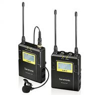 Saramonic UwMic9 96-Channel UHF Wireless Lavalier Microphone System for Interview Podcast Canon Nikon D3300 Pentax Sony A9 DSLR & Camcorders Sony RX0