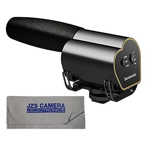  Saramonic SR-Vmic RecorderMicrophone for DSLR Cameras and Camcorders Kit with Cleaning Cloth