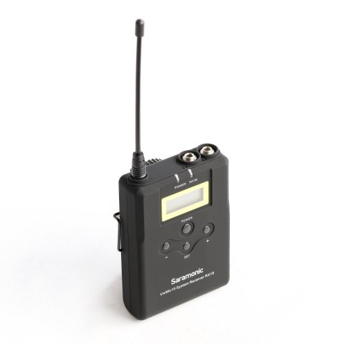  Saramonic UWMIC15 16-Channel Digital UHF Wireless Lavalier Microphone System Omnidirectional Lap mic for Canon Nikon Sony Panasonic DSLR Cameras and Camcorder