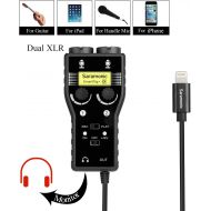 New Saramonic SmartRig Di XLR Microphone & 6.3mm Guitar Interface with IOS MFi Certified Lightning Input for iPhone X 8 7 7s iPad iPod Touch Headphone Guitar Acoustic Devices Youtu