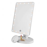 Sararoom Led Lighted Makeup Mirror, Makeup Vanity Mirror with 35 LED Lights with Warm White Light, Touch Screen Dimmable Backlight,Detachable 3X Magnifying Mirror
