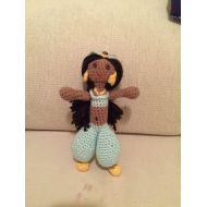 /SarasSpectacularShop Custom Crocheted Jasmine and Aladdin Dolls