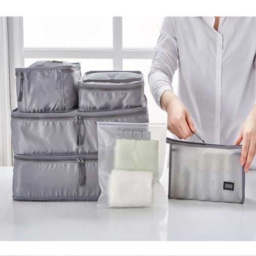  Sarazong Packing Cubes 7 set,Travel Luggage Organizer with Clothes Storage Bag-Travel Pouch Laundry Bag- Shoe Bag