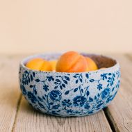 /SaritCeramics Pottery blue bowl, Gift under 40