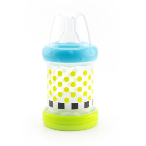  [아마존베스트]Sassy Baby Food Nurser  4+ Months Set of 2- 4oz 100% Silicone Nipple and Spoon BPA-Free