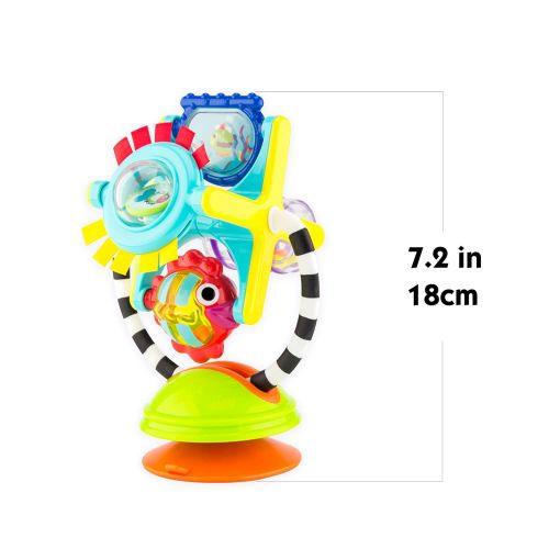  [아마존베스트]Sassy Fishy Fascination Station 2-in-1 Suction Cup High Chair Toy | Developmental Tray Toy for Early Learning | for Ages 6 Months and Up
