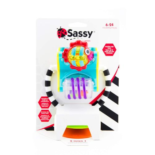  [아마존베스트]Sassy Fishy Fascination Station 2-in-1 Suction Cup High Chair Toy | Developmental Tray Toy for Early Learning | for Ages 6 Months and Up