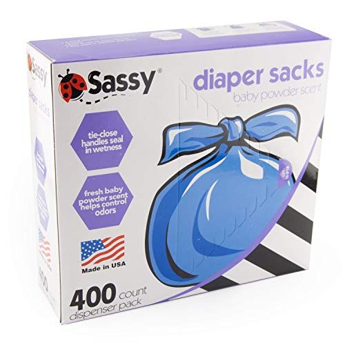  Sassy Sassy Disposable Diaper Sacks, 400Count, Blue