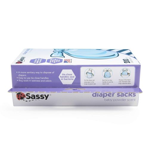  Sassy Sassy Disposable Diaper Sacks, 400Count, Blue