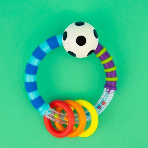  Sassy Ring Rattle | Developmental Baby Toy for Early Learning | High Contrast | For Ages Newborn and Up