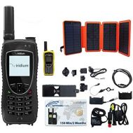 SatPhoneStore Iridium 9575 Extreme Satellite Phone Hiker Package with Solar Charger, Protective Case and Prepaid 150 Minute SIM Card Ready for Easy Online Activation