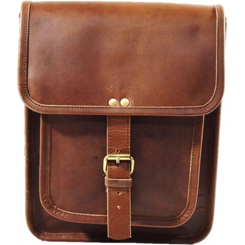  [아마존베스트]Satchel and Fable Leather I Pad Messenger Tablet Cross Body Shoulder Bag 11 Inch