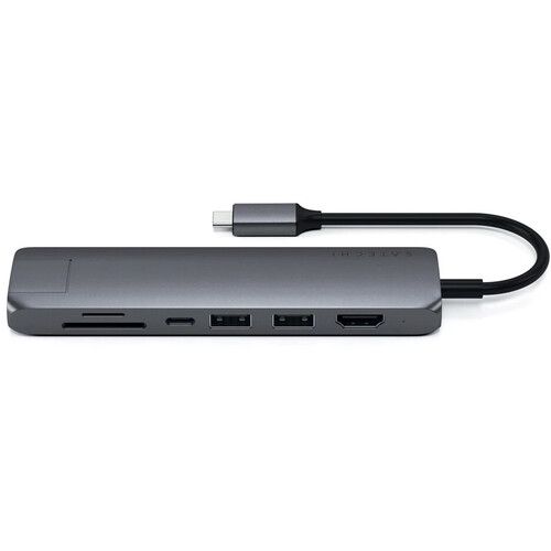 사테치 Satechi USB Type-C Slim Multi-Port with Ethernet Adapter (Space Gray)