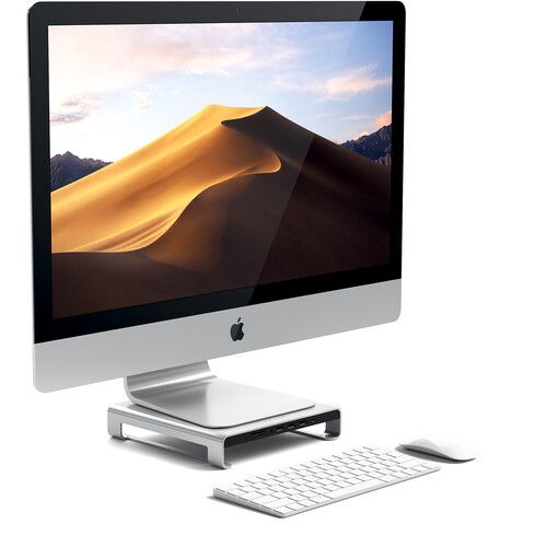 사테치 Satechi USB Type-C Aluminum Monitor Stand Hub for Apple iMac (Silver)