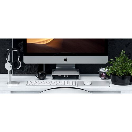 사테치 Satechi USB Type-C Aluminum Monitor Stand Hub for Apple iMac (Silver)