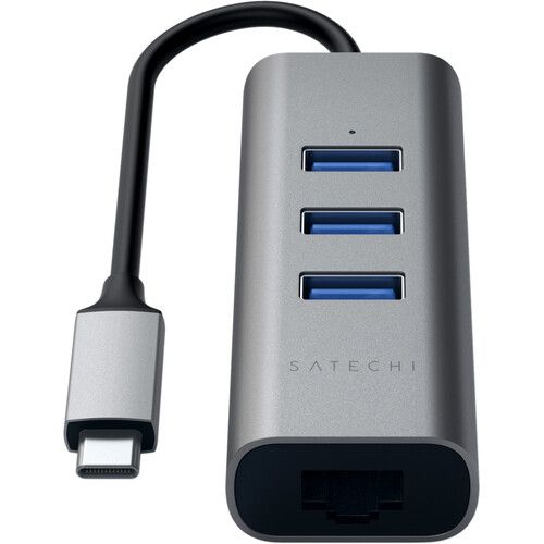 사테치 Satechi USB Type-C 2-in-1 Hub (Space Gray)